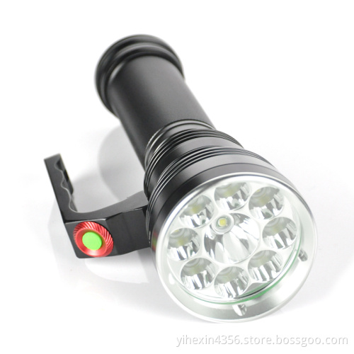High Lumens 9* Cree L2 Led Reachargeable Flashlight Professional Diving Torch